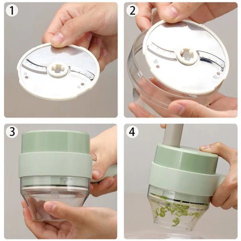 VERDUMAX - Cortador Inalámbrico de Verduras Recargable y Multifuncional.